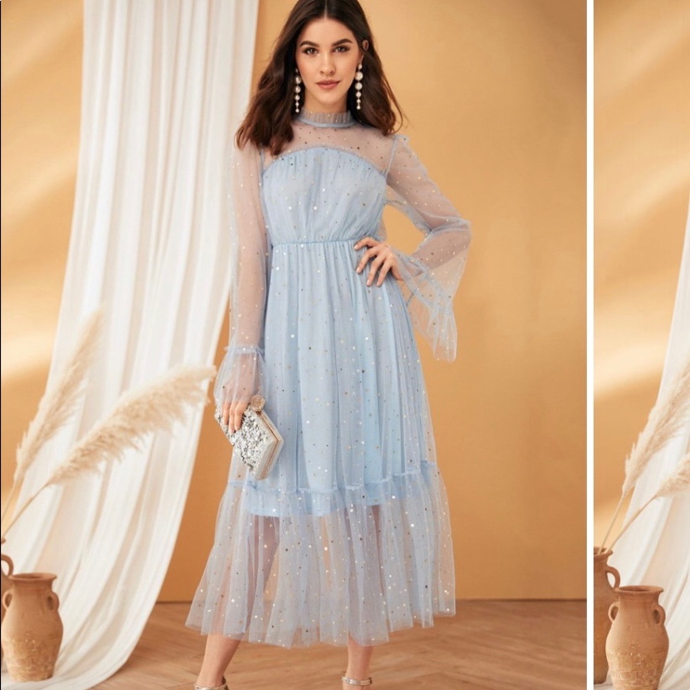 Light Blue Tulle Dress